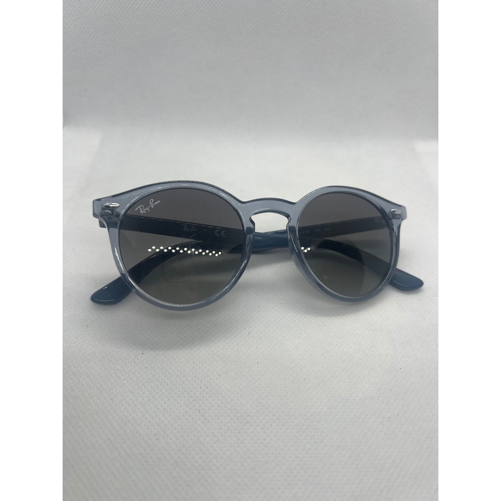 Ray-Ban RJ9064S 7050/11 Junior Round Sunglasses Blue Grey 44mm